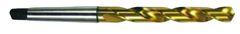 14.75mm Dia. - HSS 2MT GP Taper Shank Drill-118Â° Point-TiN - Industrial Tool & Supply