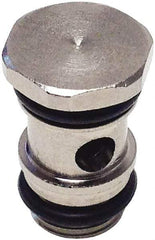 Legris - 1/4" Outside Diam, 1/4 BSPP, Nickel Plated Brass Push-to-Connect Tube Single Banjo Bolt - 290 Max psi, Tube to Male BSPP Connection, Buna-N O-Ring - Industrial Tool & Supply