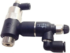 Legris - Speed & Flow Control Valves   Valve Type: Piloted Non-Return w/Flow Regulator & Exhaust    Male Thread Size: 3/8 - Industrial Tool & Supply