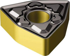 Sandvik Coromant - WNMG432 KM Grade 3225 Carbide Turning Insert - 80° Trigon, 1/2" Inscr Circle, 3/16" Thick, 1/32" Corner Radius - Industrial Tool & Supply