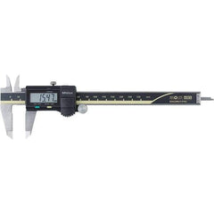 Mitutoyo - 0 to 150mm Range, 0.01mm Resolution, Electronic Caliper - Steel with 40mm Steel Jaws, 0.02mm Accuracy, SPC Output - Industrial Tool & Supply