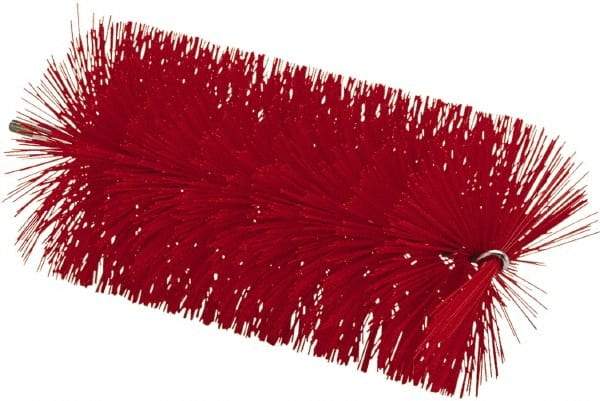 Vikan - 3-1/2" Diam Polyester Tube Brush - 7-1/2" OAL, 7" Head Length, Stainless Steel Handle - Industrial Tool & Supply