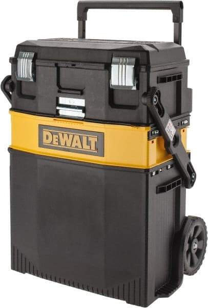 DeWALT - 29" Wide x 27" High x 21" Deep, Tool Cart - 90 Lb Capacity, Black - Industrial Tool & Supply