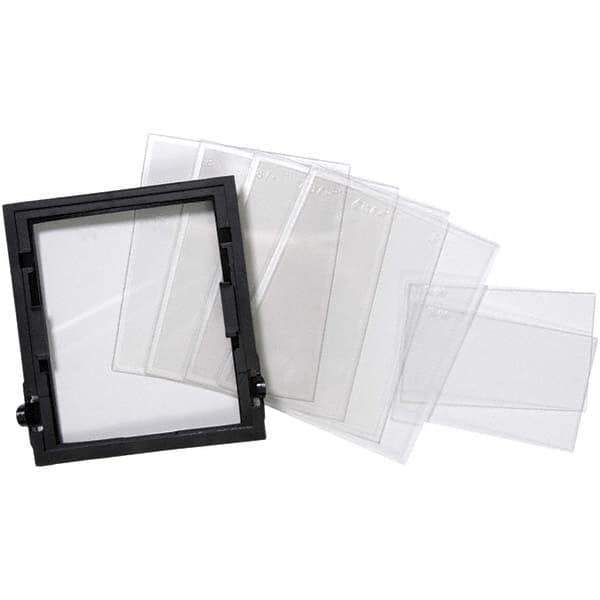 Jackson Safety - 5" Wide x 1/2" High, Polycarbonate Lens Kit - 0.06" Thick, Clear, Universal Mount - Industrial Tool & Supply