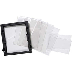 Jackson Safety - 5" Wide x 1/2" High, Polycarbonate Lens Kit - 0.06" Thick, Clear, Universal Mount - Industrial Tool & Supply