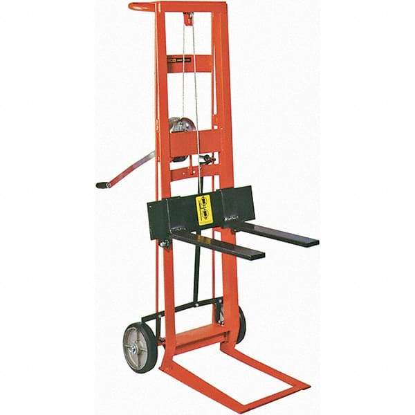 Wesco Industrial Products - 750 Lb Capacity, 40" Lift Height, Manual Winch Manually Operated Lift - Industrial Tool & Supply