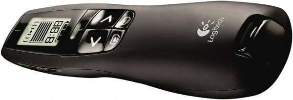 Logitech - Black Wireless Presenter - Use with Windows Vista, 7, Windows 8 - Industrial Tool & Supply