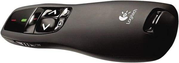 Logitech - Black Wireless Presenter - Use with Windows XP, Vista, 7, 8 - Industrial Tool & Supply