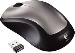Logitech - Silver Mouse - Use with Windows XP, Vista, 7, 8 - Industrial Tool & Supply