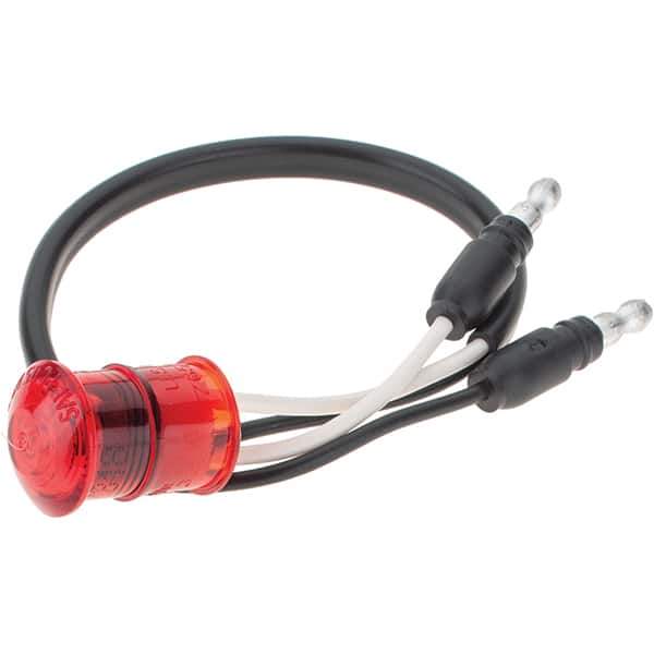 Truck-Lite - 3/4" Long, Red LED Marker Clearance - 12 Volts - Industrial Tool & Supply