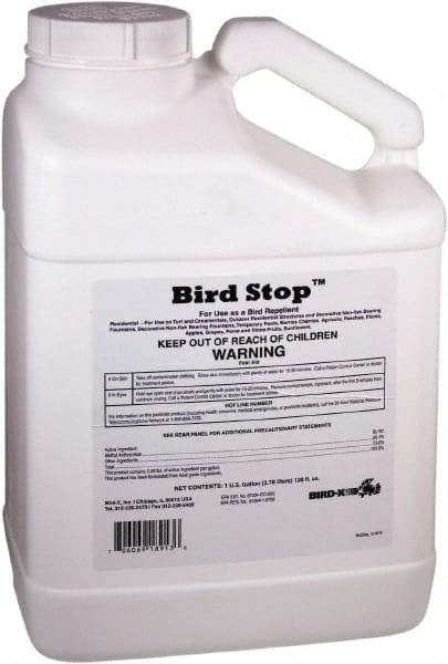 Bird-X - 1 Gal Liquid Bird Repellent - Targets Geese, Pigeons, Sparrows, Starlings, Gulls, Ducks - Industrial Tool & Supply
