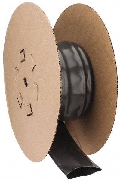 Made in USA - 2:1, PVC Heat Shrink Electrical Tubing - Black - Industrial Tool & Supply