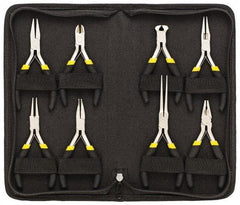 General - 8 Piece Mini Plier Set - Comes in Vinyl Case - Industrial Tool & Supply