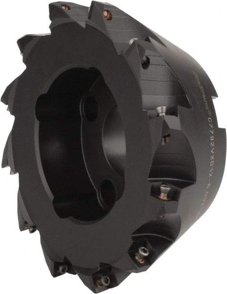 Kennametal - 6" Cut Diam, 0.098" Max Depth, 1-1/2" Arbor Hole, 12 Inserts, XD 12 Insert Style, Indexable Copy Face Mill - C7792VXD12-6.00Z12R Cutter Style, 2.48" High, Series 7792 - Industrial Tool & Supply