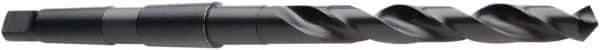 DORMER - 49mm, 4MT 118° Point High Speed Steel Taper Shank Drill Bit - Oxide Finish, 220mm Flute Length, 369mm OAL, Spiral Flute, Series A130 - Industrial Tool & Supply