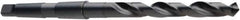 DORMER - 45mm, 4MT 118° Point High Speed Steel Taper Shank Drill Bit - Oxide Finish, 210mm Flute Length, 359mm OAL, Spiral Flute, Series A130 - Industrial Tool & Supply