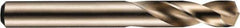 DORMER - 5.2mm 135° Spiral Flute High Speed Steel Screw Machine Drill Bit - Bright Finish, Right Hand Cut, 26mm Flute Length, 62mm OAL, Split Point, Straight Shank - Industrial Tool & Supply