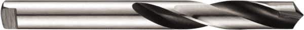 DORMER - 5.8mm 118° Spiral Flute Carbide-Tipped Screw Machine Drill Bit - Bright/Oxide Finish, Right Hand Cut, 32mm Flute Length, 71mm OAL, Four Facet Point, Tanged Shank - Industrial Tool & Supply