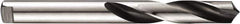 DORMER - 5.8mm 118° Spiral Flute Carbide-Tipped Screw Machine Drill Bit - Bright/Oxide Finish, Right Hand Cut, 32mm Flute Length, 71mm OAL, Four Facet Point, Tanged Shank - Industrial Tool & Supply