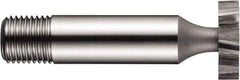 DORMER - 1-1/4" Diam x 3/16" Face Width, High Speed Steel, 10 Teeth, Shank Connection Woodruff Keyseat Cutter - Uncoated, 1/2" Shank, Staggered Teeth, ANSI 610 - Industrial Tool & Supply