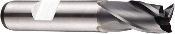 DORMER - 12mm Diam, 16mm LOC, 3 Flute Powdered Metal Keyway End Mill - Spiral Flute, AlCrN Finish, 12mm Shank Diam, 73mm OAL, 30° Helix, Centercutting - Industrial Tool & Supply