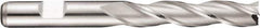 DORMER - 3 Flute Cobalt Roughing & Finishing Square End Mill - Uncoated, Weldon Shank, 30° Helix, Centercutting, Extra Long Length - Industrial Tool & Supply