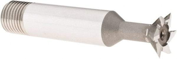 DORMER - 5/8" Diam x 0.1575" Width of Cut, 45° Included Angle, High Speed Steel Dovetail Cutter - 1/2" Shank Diam, Uncoated - Industrial Tool & Supply