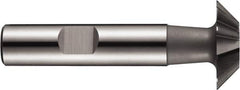 DORMER - 16mm Diam x 6.3mm Width of Cut, 60° Included Angle, Cobalt Dovetail Cutter - Weldon Flat, Uncoated - Industrial Tool & Supply
