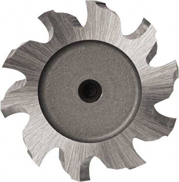 DORMER - 1" Diam x 1/4" Face Width, Cobalt, 12 Teeth, Shank Connection Woodruff Keyseat Cutter - Uncoated, 1/2" Shank, Staggered Teeth - Industrial Tool & Supply