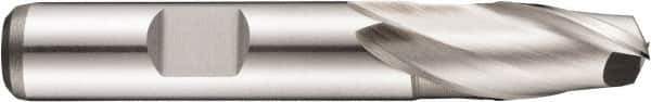 DORMER - 18mm Diam, 19mm LOC, 2 Flute Powdered Metal Keyway End Mill - Spiral Flute, Uncoated, 16mm Shank Diam, 79mm OAL, 30° Helix, Centercutting - Industrial Tool & Supply