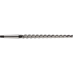 DORMER - 25mm Pin, 1.2096" Diam, 0.9732" Small End, Morse Taper Shank, 300mm Flute, Taper Pin Reamer - Industrial Tool & Supply