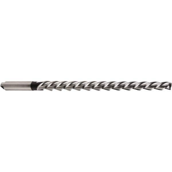DORMER - 10mm Pin, 0.528" Diam, 0.3901" Small End, 12.5mm Diam Tanged Shank, 175mm Flute, Taper Pin Reamer - Industrial Tool & Supply
