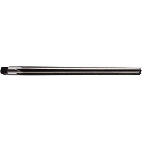 DORMER - 12mm Pin, 0.6304" Diam, 0.4649" Small End, 16mm Diam Straight Shank, 210mm Flute, Taper Pin Reamer - Industrial Tool & Supply