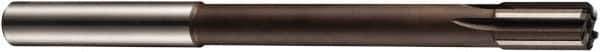DORMER - 18mm Solid Carbide 6 Flute Chucking Reamer - Straight Flute, 14mm Straight Shank, 22mm Flute Length, 182mm OAL - Industrial Tool & Supply