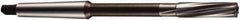 DORMER - 15mm Carbide-Tipped 8 Flute Chucking Reamer - Spiral Flute, 2MT Morse Taper Shank, 50mm Flute Length, 204mm OAL - Industrial Tool & Supply