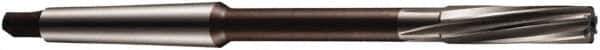 DORMER - 22mm Carbide-Tipped 6 Flute Chucking Reamer - Spiral Flute, 2MT Morse Taper Shank, 64mm Flute Length, 237mm OAL - Industrial Tool & Supply