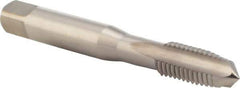 DORMER - M10x1.50 Metric Coarse 6H 3 Flute Bright Finish High Speed Steel Straight Flute Machine Tap - Plug, Right Hand Thread, 80mm OAL, 18mm Thread Length, Oversize - Exact Industrial Supply