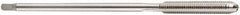 DORMER - M6x1.00 Metric Coarse 6H 3 Flute Bright Finish Cobalt Straight Flute Machine Tap - Taper, Right Hand Thread, 110mm OAL, 32mm Thread Length, Oversize - Exact Industrial Supply