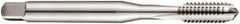DORMER - M4x0.70 Metric Coarse 6H 3 Flute Bright Finish Cobalt Straight Flute Machine Tap - Bottoming, Left Hand Thread, 63mm OAL, 12mm Thread Length, Oversize - Exact Industrial Supply
