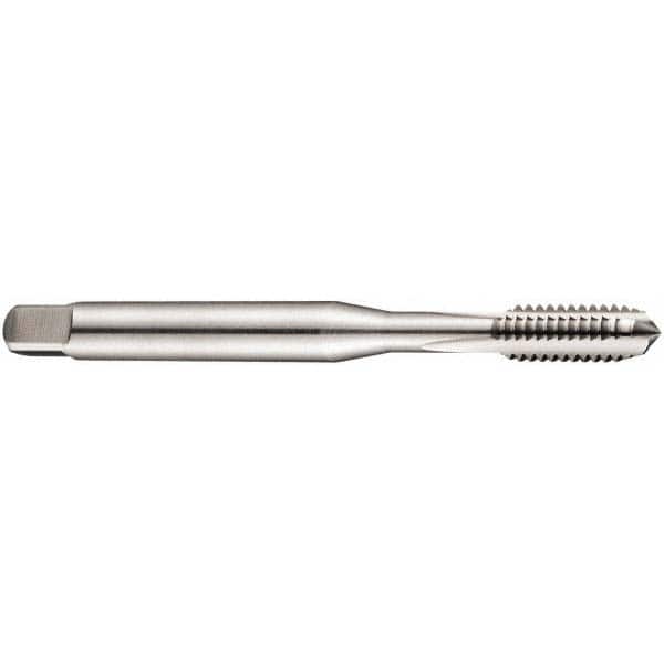 DORMER - #4-40 Bottoming RH 2B Bright Cobalt 3-Flute Straight Flute Machine Tap - Exact Industrial Supply