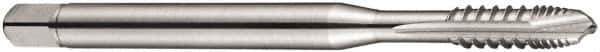 DORMER - M3x0.50 Metric Coarse, 3 Flute, Bright Finish, Cobalt Spiral Point Tap - Plug Chamfer, Right Hand Thread, 56mm OAL, 9mm Thread Length, 3.5mm Shank Diam, 6H Class of Fit, Series E216 - Exact Industrial Supply