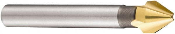 DORMER - 8mm Shank Diam, 3 Flute 60° High Speed Steel Countersink - Industrial Tool & Supply