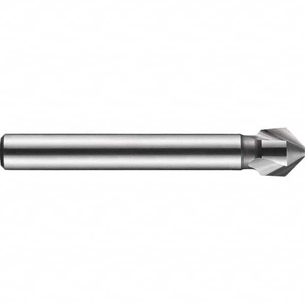 DORMER - 12mm Shank Diam, 3 Flute 90° High Speed Steel Countersink - Industrial Tool & Supply