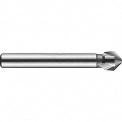 DORMER - 6mm Shank Diam, 3 Flute 90° High Speed Steel Countersink - Industrial Tool & Supply