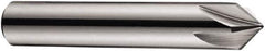DORMER - 10mm Shank Diam, 7 Flute 90° High Speed Steel Countersink - Bright Finish, 56mm OAL, Single End, Straight Shank, Right Hand Cut - Industrial Tool & Supply