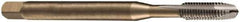 DORMER - 5/16-24 UNF, 3 Flute, Bright Finish, Cobalt Spiral Point Tap - Bottoming Chamfer, Right Hand Thread, 90mm OAL, 18mm Thread Length, 8mm Shank Diam, 2B Class of Fit, Series EP30 - Exact Industrial Supply