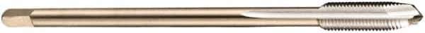 DORMER - M12x1.00 Metric Fine, 3 Flute, Bright Finish, Cobalt Spiral Point Tap - Plug Chamfer, Right Hand Thread, 100mm OAL, 21mm Thread Length, 9mm Shank Diam, 6H Class of Fit, Series EP10 - Exact Industrial Supply