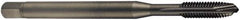 DORMER - M16x2.00 Metric Coarse, 3 Flute, Oxide Finish, Cobalt Spiral Point Tap - Plug Chamfer, Right Hand Thread, 110mm OAL, 25mm Thread Length, 12mm Shank Diam, 6H Class of Fit, Series EP016H - Exact Industrial Supply