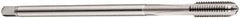 DORMER - M10x1.50 Metric Coarse 6H 3 Flute Bright Finish Cobalt Straight Flute Machine Tap - Taper, Right Hand Thread, 108mm OAL, 19mm Thread Length, Oversize - Exact Industrial Supply