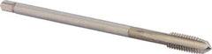 DORMER - M6x1.00 Metric Coarse 6H 3 Flute Bright Finish Cobalt Straight Flute Machine Tap - Plug, Right Hand Thread, 89mm OAL, 14mm Thread Length, Oversize - Exact Industrial Supply